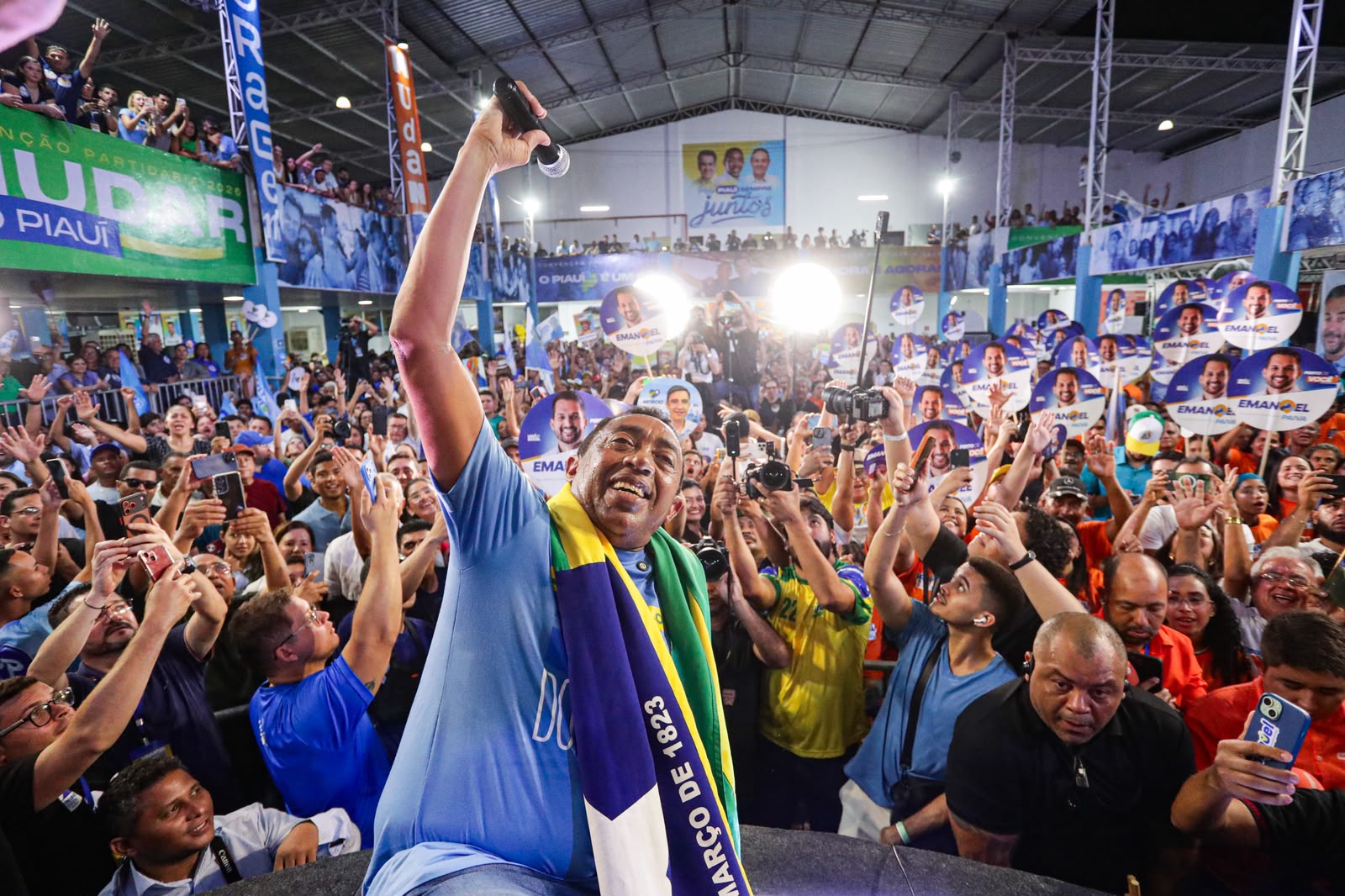 “Que time do povo é esse?”, questiona Joel Rodrigues em convenção que oficializa candidatura a governador